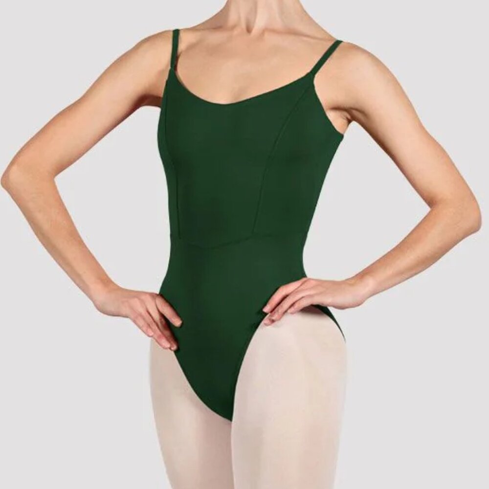 Bloch Dance Scoop Bank Leotard evergreen women’s One Piece Bodysuit
